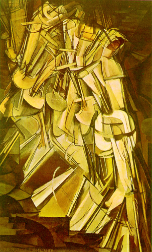 Marcel Duchamp- Dude Descending a Staircase